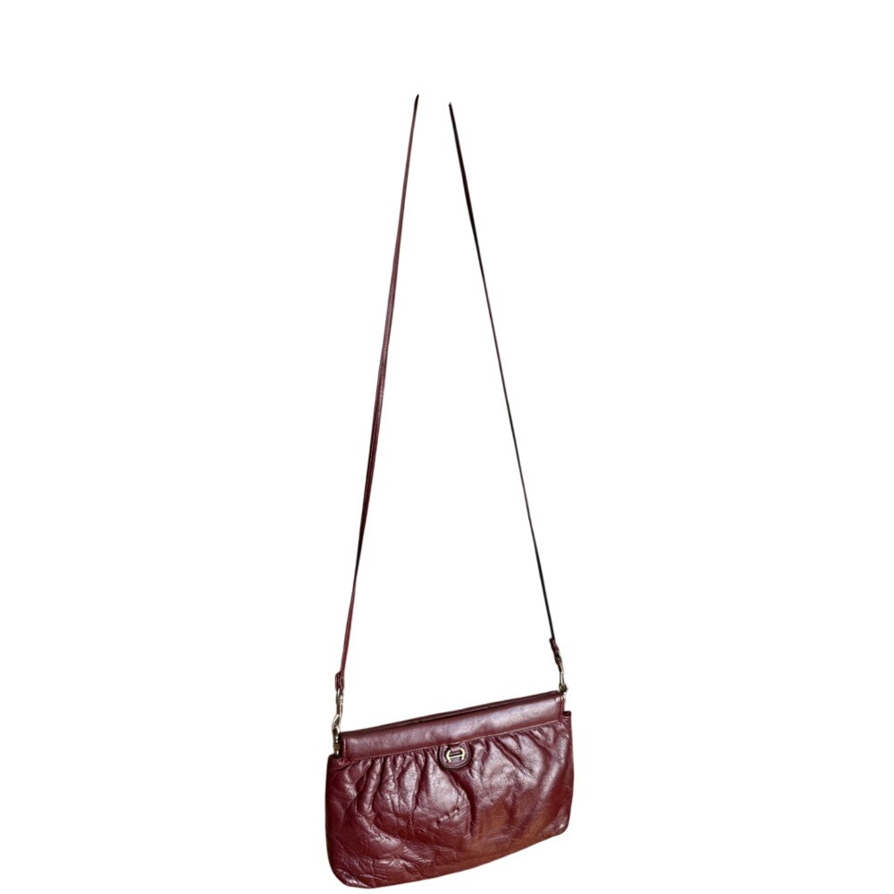 Etienne Aigner Vintage‎ Leather Shoulder Bag Oxblood - Picture 2 of 11